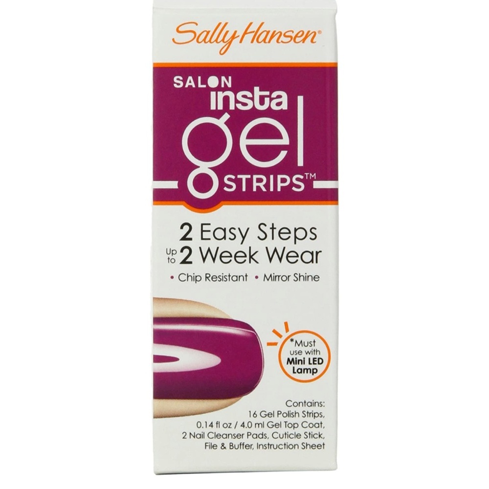 Punch drunk - solid pink/purple print Sally Hansen Insta gel strips